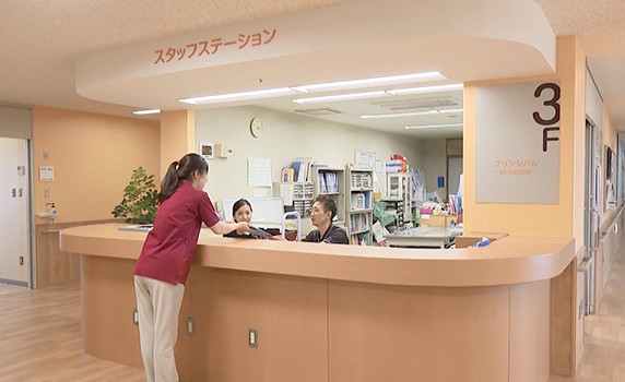 高知城東病院 介護医療院ナースステーション