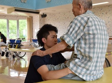 オホーツク海病院　リハビリ風景