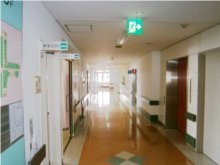 真岡病院　廊下