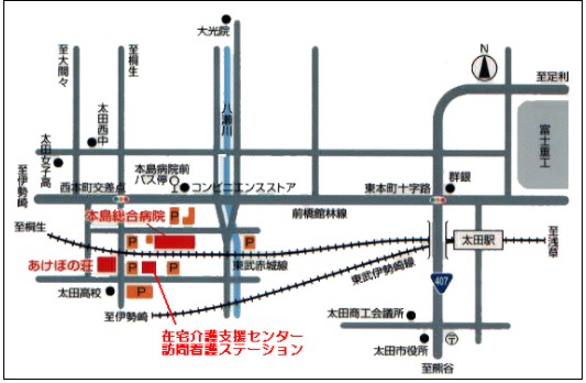 本島総合病院　アクセスマップ