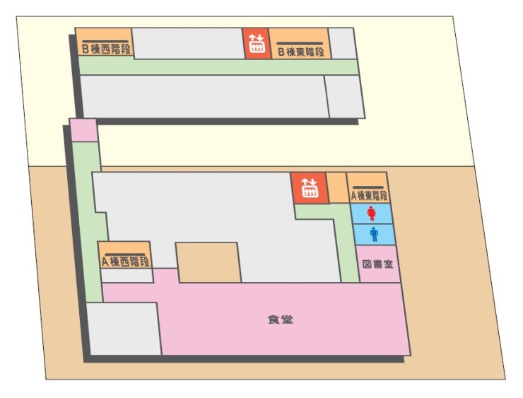 大分記念病院　院内マップ4階