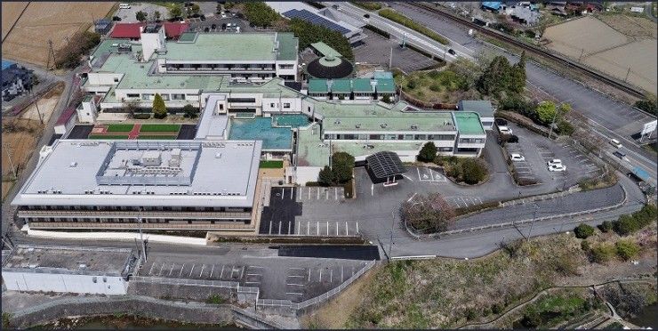 旭川荘南愛媛病院・南愛媛療育センター　外観_上空から