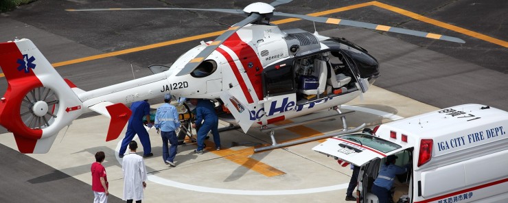 伊賀市立上野総合市民病院　ドクターヘリ