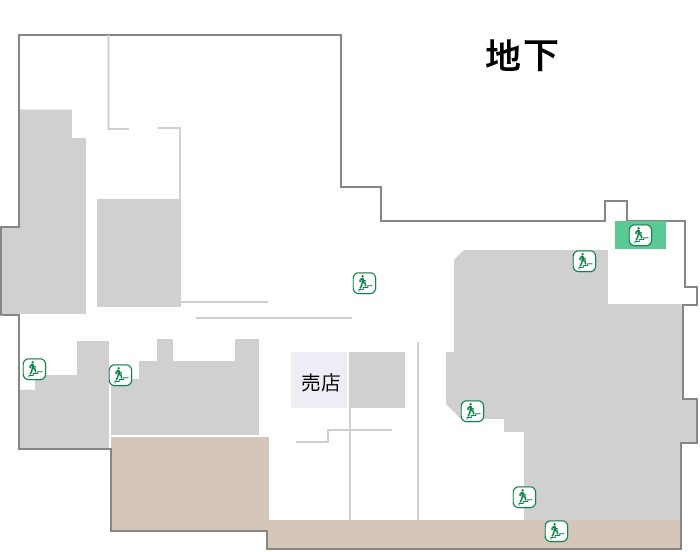 宇治川病院　フロア案内図地下1階