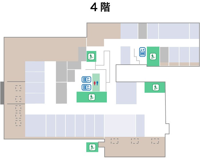 宇治川病院　フロア案内図4階