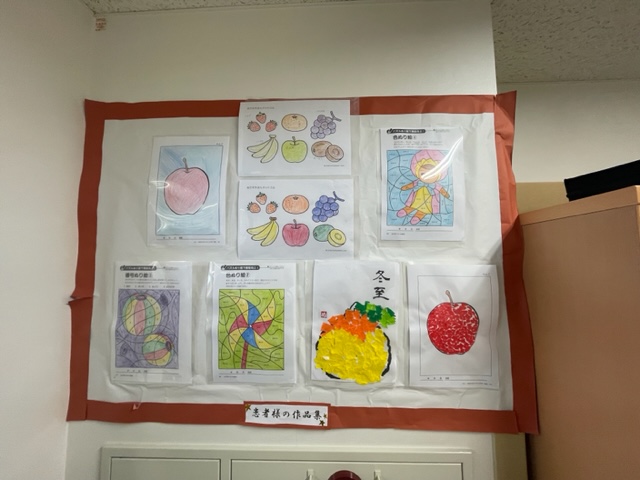 作業療法で使用した塗り絵・患者様の作品集