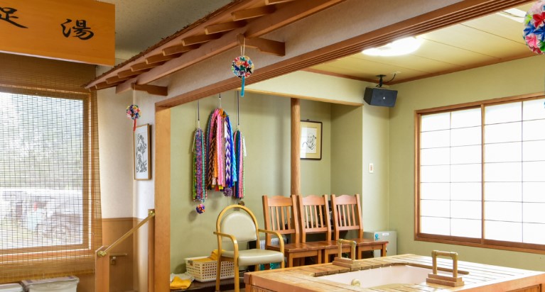 介護老人保健施設杜の街　足湯