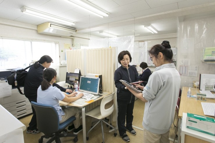 こうかん訪問看護ステーション　業務風景