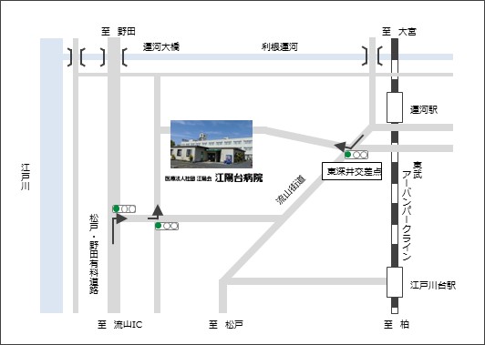 江陽台病院　アクセス