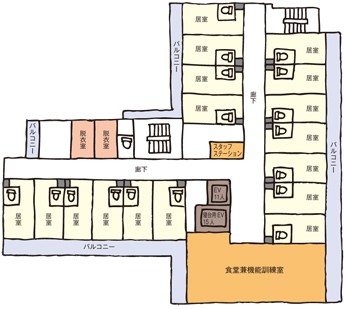 スーパー・コート京・西京極　館内図