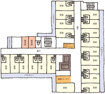 スーパー・コート京・西京極　館内図