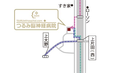 つるみ脳神経病院　アクセスマップ２