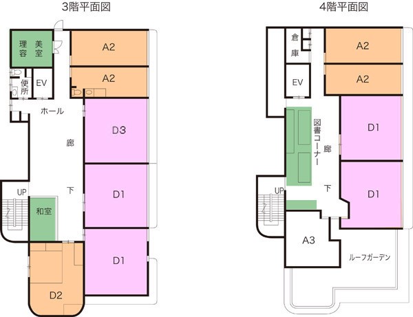 聖ハートフルケア福島　十字の園　一般居室　２号館３・４階